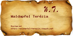 Waldapfel Terézia névjegykártya